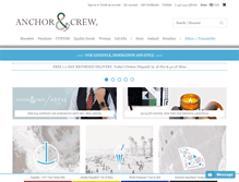 Tablet Screenshot of anchorandcrew.com